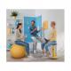 Sitz-Steh-Hocker Ergo Cosy Active, grau 6518-00-89