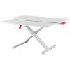 Sitz-Steh Workstation Ergo Cosy, mit ausgezogener Ablage