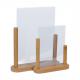 Symbolbild: Tischaufsteller TABLE, teak PFT-BL-SM