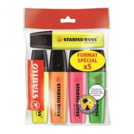 Textmarker BOSS® ORIGINAL, 5er Ecopack