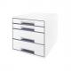 Schubladenbox WOW CUBE, perlweiß / grün 5213-20-26