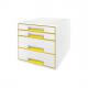 Schubladenbox WOW CUBE, perlweiß / grün 5213-20-26