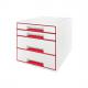Schubladenbox WOW CUBE, perlweiß / grün 5213-20-26