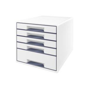 Schubladenbox WOW CUBE, perlweiß / grau 5214-20-26