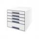 Schubladenbox WOW CUBE, perlweiß / grün 5214-20-26