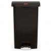 Tret-Abfalleimer Slim Jim, 50 Liter, schwarz