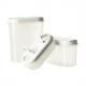 Schüttdose / Trockenvorratsdosen-Set Margerit, 3er Set - transparent / grün 11230800