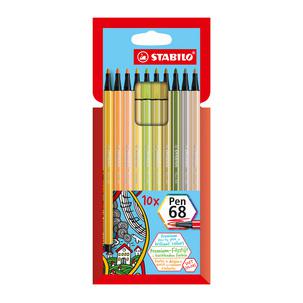 Fasermaler Pen 68 - 10er Karton-Etui 6810-22