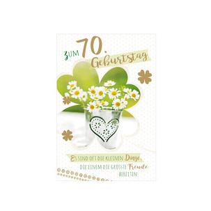 Geburtstagskarte - 70. Geburstag "Gänseblümchen" 40051468