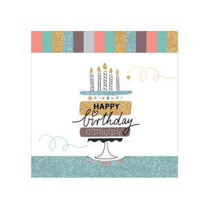 Geburtstaskarte "Happy Eco B-day Cake" 40054230