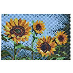 Symbolbild: Anwendung Bügelperlen Art "Sonnenblumen" 3608
