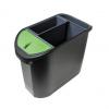 Papierkorb "TOPLINE", schwarz/anthrazit - inkl. 3 Einsätze