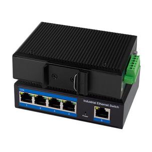 Industrial Fast Ethernet POE Switch, 5-Port, Unmanaged NS200P