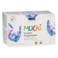 Funkel-Fingerfarbe "MUCKI", 6-er Set