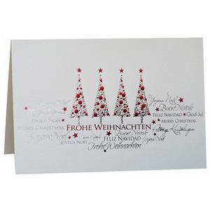 Weihnachtskarte "Goldene Baumkugel" 88811445