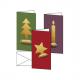 Weihnachtskarten-Set "Cut-out style", DIN A6 DS081