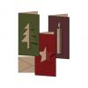 Weihnachtskarten-Set "Cut-out style", DIN lang
