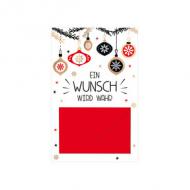 Weihnachts-Gutscheinkarte "Wunsch"
