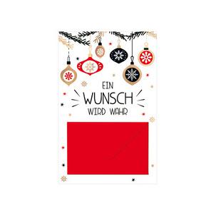 Weihnachts-Gutscheinkarte "Wunsch" 40053370