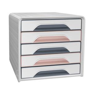 Schubladenbox Smoove Mineral, weiß/grau/rosa 1071111681