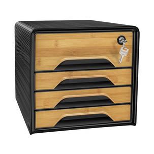 Schubladenbox Smoove SECURE Silva, Bambusholzmotiv 1073115301