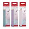 Bleistiftset Jumbo GRIP SPARKLE, farbig sortiert