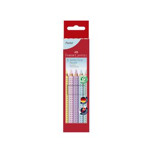 Dreikant-Buntstifte Jumbo GRIP Pastell, 5er Kartonetui 110991