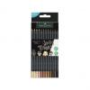 Dreikant-Buntstifte Black Edition Skin Tones, 12er Kartonetui