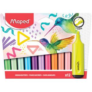 Textmarker FLUOPEPS Classic, 12er Kartonetui 740901