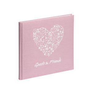 Gästebuch "Guests & Friends", rosé 30909-18