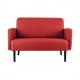2-Sitzer Sofa LISBOA, rot LC2PC.01.01