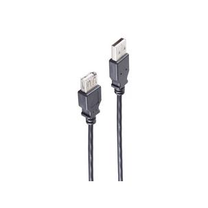 USB 2.0 High Speed Verlängerungskabel, USB-A Stecker - USB-A Kupplung BS13-24055
