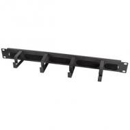 19" Rangierpanel, 1 HE, schwarz