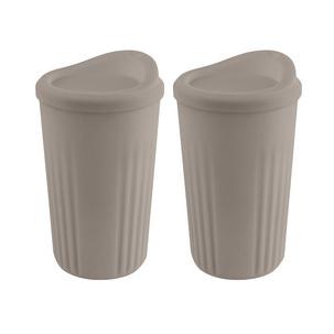 Mehrwegbecher-Set TO GO, mokka 67553