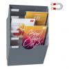 Magnetischer Wandprospekthalter, 6 Fächer