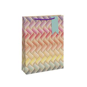Geschenktüte "Wellen Neon", mittel 32367-2C