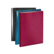 EXACOMPTA Agenda de bureau SAD 20S VERONE 2025 / 2026, 16 mois 1 semaine sur 2 pages, couverture grain cuir lisse Vérone, reliure spirale, 210 x 150 mm, septembre  décembre, 16 mois assorti en noir, rouge, orange, bleu en paquet de 3 pices (20777E), Verpackungseinheit:     3 Stück