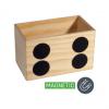Holz-Aufbewahrungsbox, Rückansicht