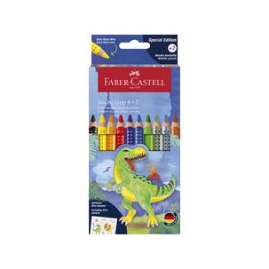 Dreikant-Buntstifte Colour GRIP Dino, Kartonetui 8+2 110922