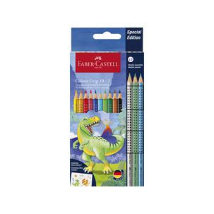 Dreikant-Buntstifte Colour GRIP Dino, Kartonetui 10+3 201545