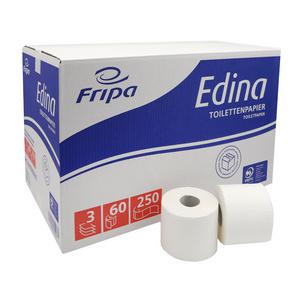 Toilettenpapier Edina, 60 Rollen im Karton 1016000