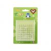 Stiftplatten maxi "Quadrat, Herz", im Blister