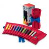 3-in-1 Buntstifte 3plus, 12er Stoffrolle