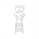 Sitzkissen Ergo Active Balance mit Stoffbezug & Luftpumpe 65400089