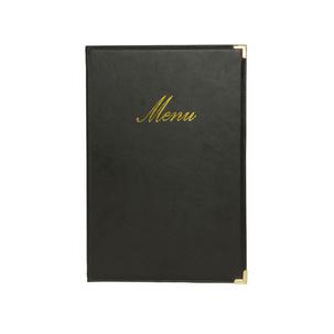Speisekarten-Mappe CLASSIC, schwarz MC-CRA5-BR