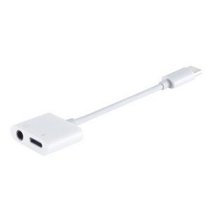 USB Adapter, USB C-Stecker - 3,5 mm Klinke Kupplung + USB-C Kupplung BS14-05022