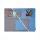 Mauspad Eyestyle, hellblau / dunkelgrau SA203
