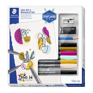 Zeichenset Line Art & Botanical Set, 10-teilig 61 371-2