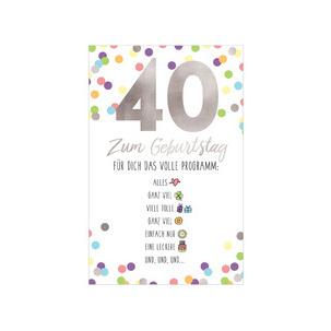 Geburtstagskarte Emoji 2 - 40. Geburtstag 40055916