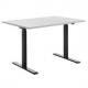 Sitz-/Steh-Schreibtisch E-TABLE, schwarz / ahorn TTS12080SA